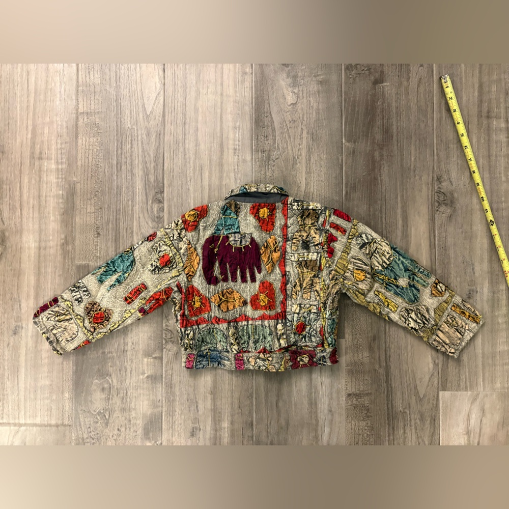 Sacred Threads Colorful Patchwork Kids Jacket Size Small - Picture 8 of 8